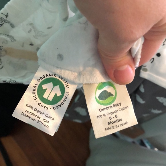 Organic Cotton Open Ended Onesie 0-6 Month - Picture 5 of 5